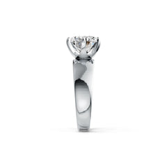 Sterling Silver Semi Mount Ring Setting Round RD 10x10mm DHJ