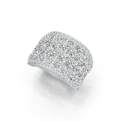 Sterling Silver Semi Mount Ring Setting Oval OV 4X3mm with White Topaz - Syzjewelry