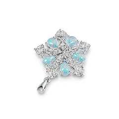 Sterling Silver Semi Mount Pendant Setting Cab Pear PE 7X5mm MQ 8X4mm RD 5X5mm - Syzjewelry