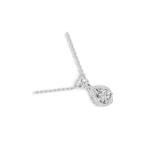 Sterling Silver Semi Mount Pendant Setting Pear PE 10x7mm TRI 6x6mm Syzjewelry