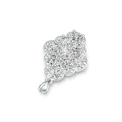 Sterling Silver Semi Mount Pendant Setting Round RD 6x6mm - Syzjewelry