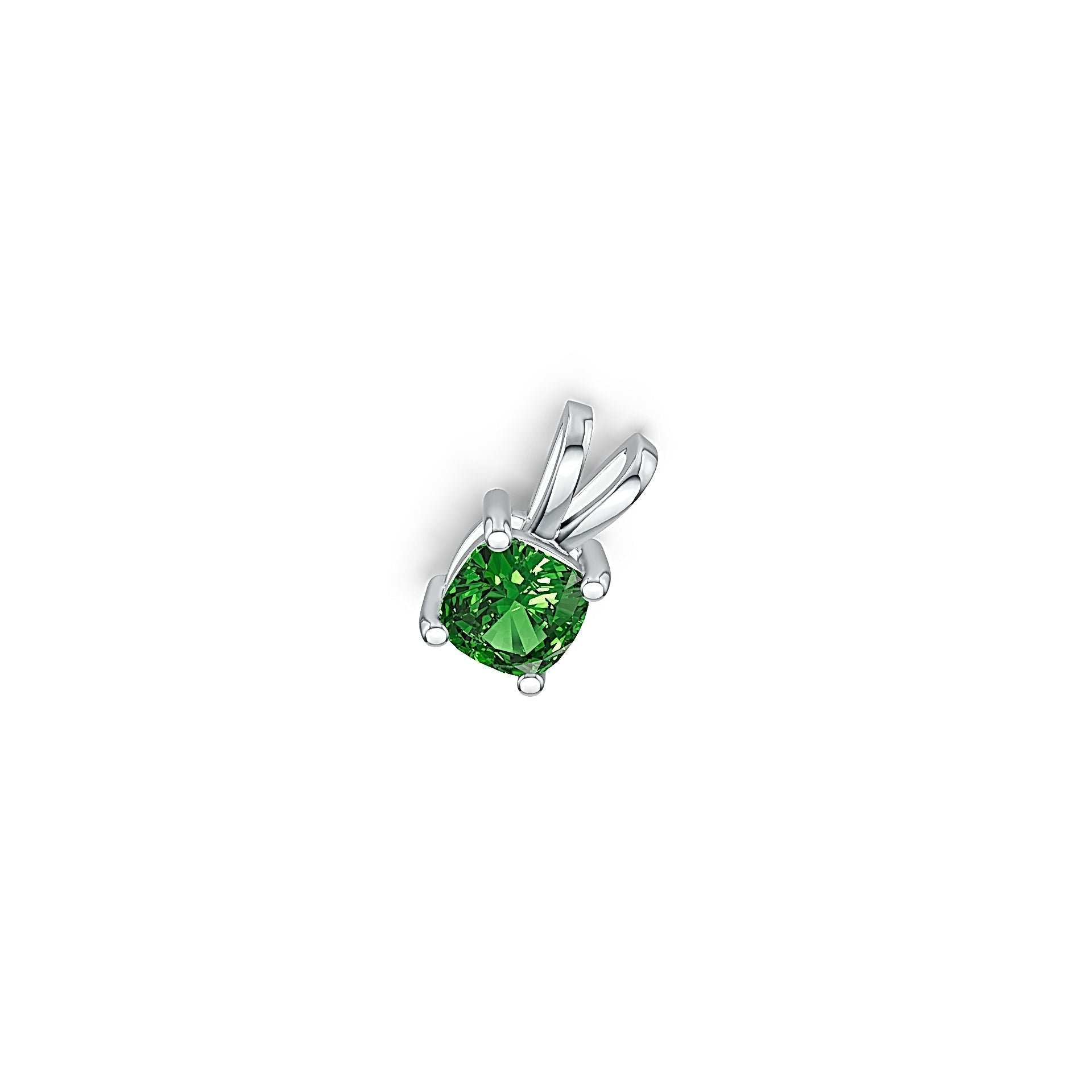 Sterling Silver Semi Mount Pendant Setting Round RD 5x5mm DHJ
