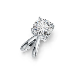 Sterling Silver Semi Mount Pendant Setting Round RD 6.5mm DHJ