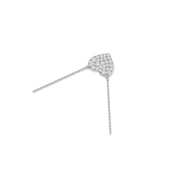 Sterling Silver Pendant Heart-Shaped with White Topaz or Moissanite - Syzjewelry