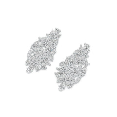 Sterling Silver Semi Mount Earrings Setting Pear PE 5X3mm MQ 5X2mm DHJ