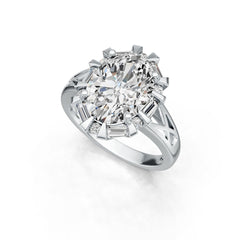 Sterling Silver Semi Mount Ring Setting Oval OV 14X10mm DHJ