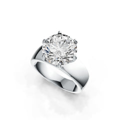 Sterling Silver Semi Mount Ring Setting Round RD 10.5mm Solitaire DHJ
