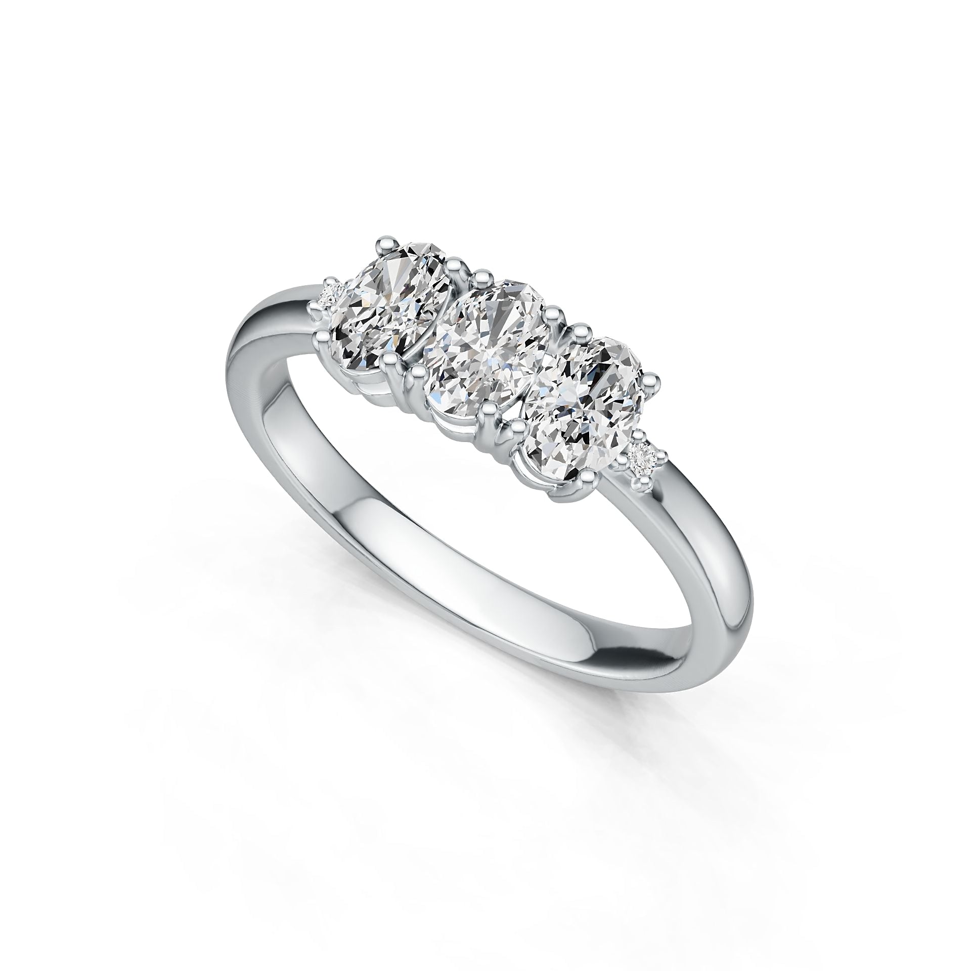 Sterling Silver Semi Mount Ring Setting Oval OV 6X4mm DHJ