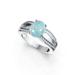 Sterling Silver Semi Mount Ring Setting Oval OV 10X8mm Cabochon DHJ