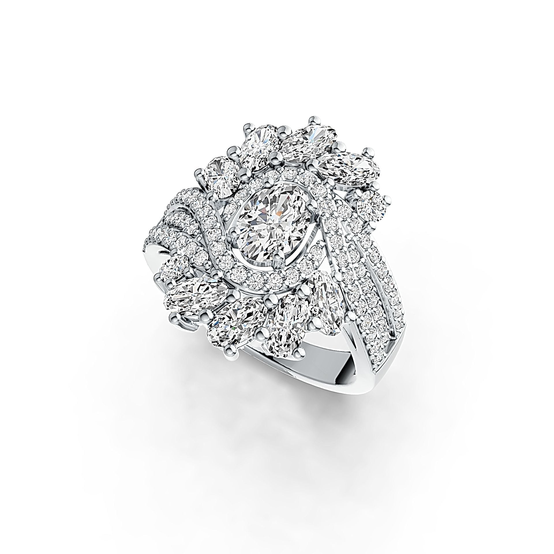 Sterling Silver Semi Mount Ring Setting Oval OV 7X5mm OV 5X3mm - Syzjewelry