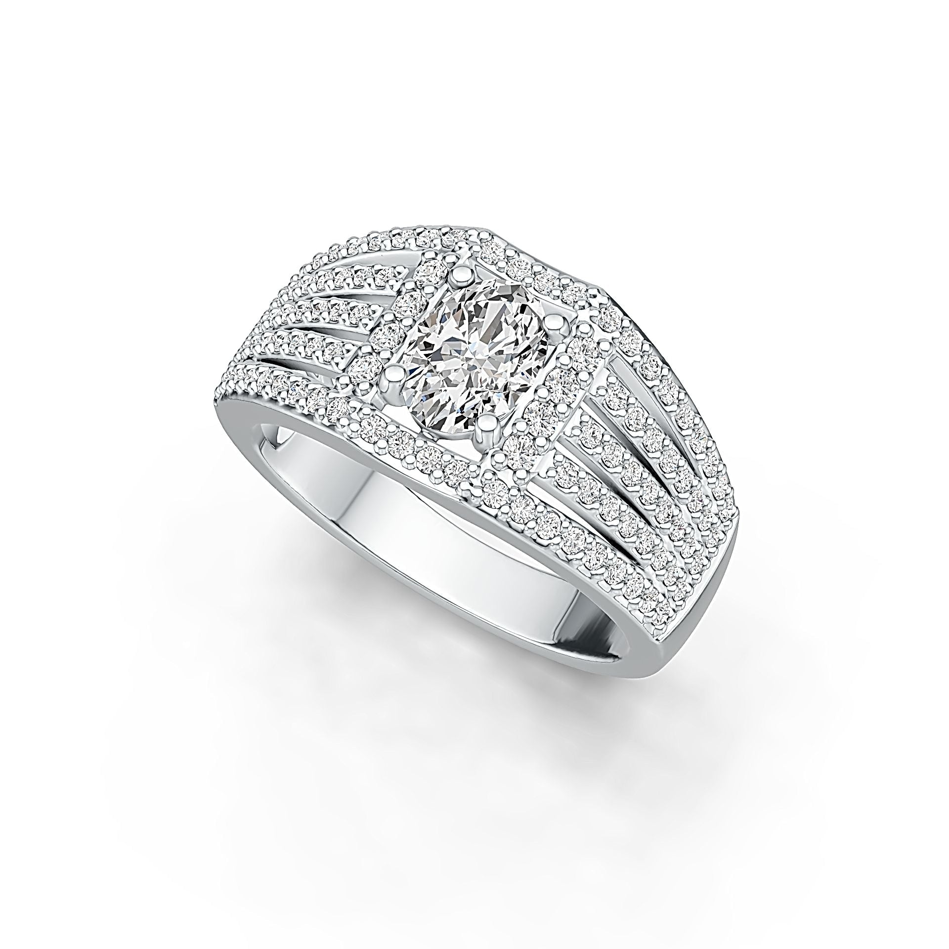 Sterling Silver Semi Mount Ring Setting Oval OV 7X5mm DHJ