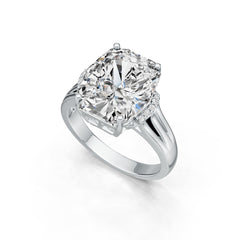 Sterling Silver Semi Mount Ring Setting Cushion CU 14X12mm DHJ