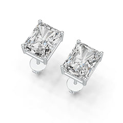 Sterling Silver Semi Mount Earrings Setting Emerald OCT 10X8mm DHJ