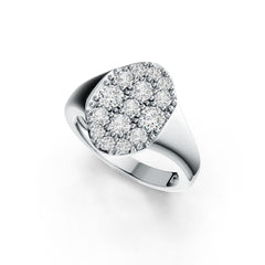 Sterling Silver Semi Mount Ring Setting Round RD 3.5mm DHJ