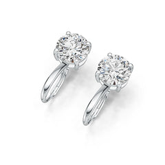 Sterling Silver Semi Mount Earrings Setting Round RD 10.5x10.5mm Syzjewelry