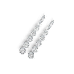 Sterling Silver Semi Mount Earrings Setting Round RD 5.5mm DHJ