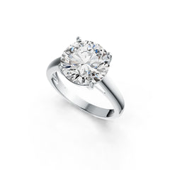 Sterling Silver Semi Mount Ring Setting Round RD 12x12mm DHJ