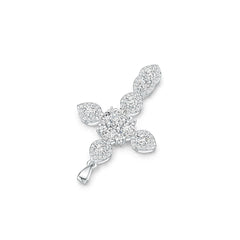 Sterling Silver Semi Mount Pendant Setting Heart HT 5X5mm PE 5X4mm RD 4X4mm DHJ