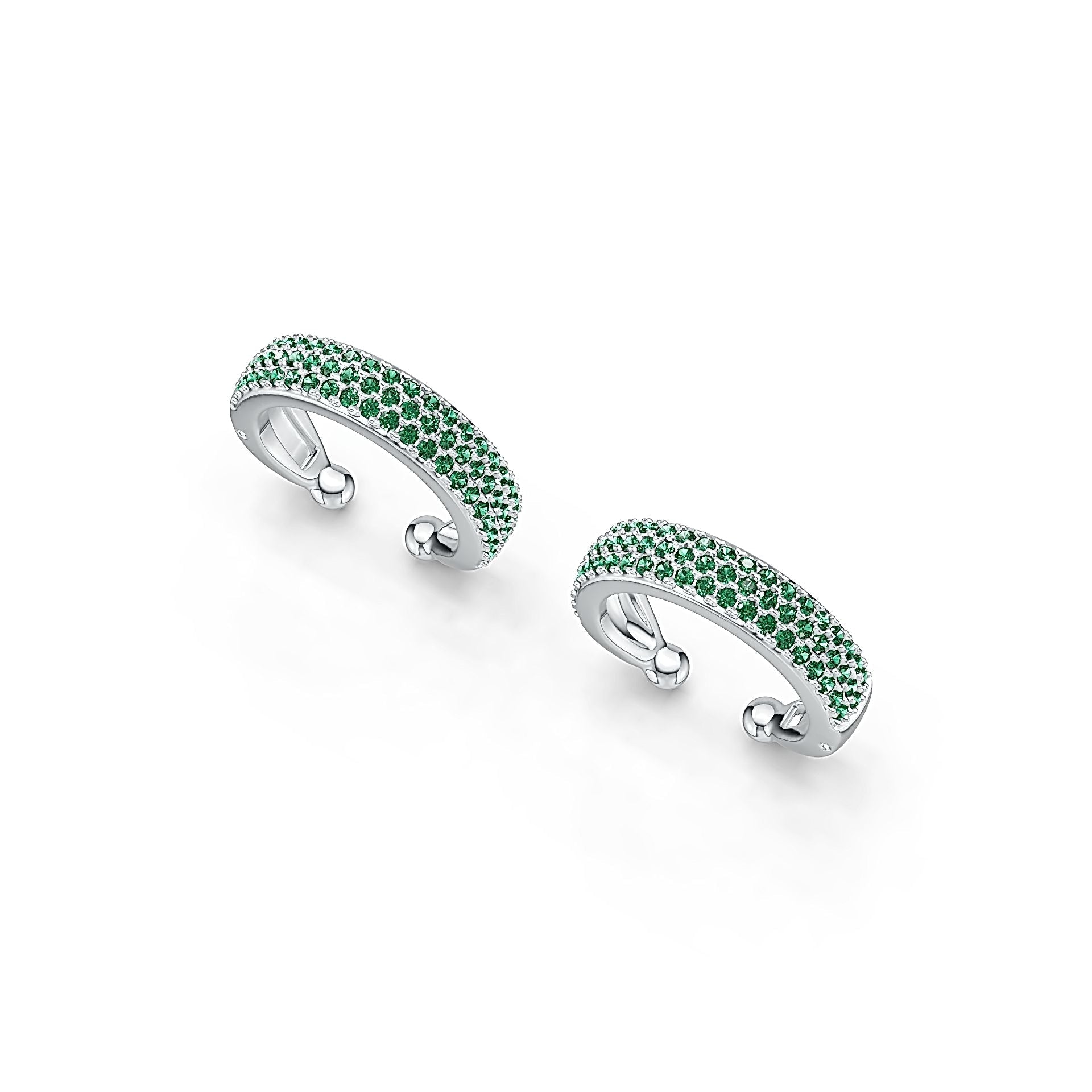 Sterling Silver Semi Mount Earrings Setting Round RD 1.25mm DHJ
