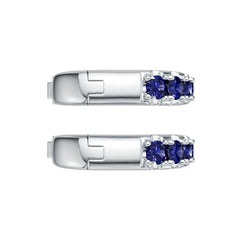 Sterling Silver Moissanite Earrings Round RD 3x3mm