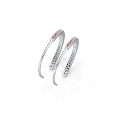 Sterling Silver Semi Mount Earrings Setting Round RD 1.2mm DHJ