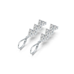 Sterling Silver Semi Mount Earrings Setting Pear PE 4X3mm DHJ