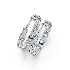 Sterling Silver Semi Mount Earrings Setting Oval OV 5X4mm DHJ