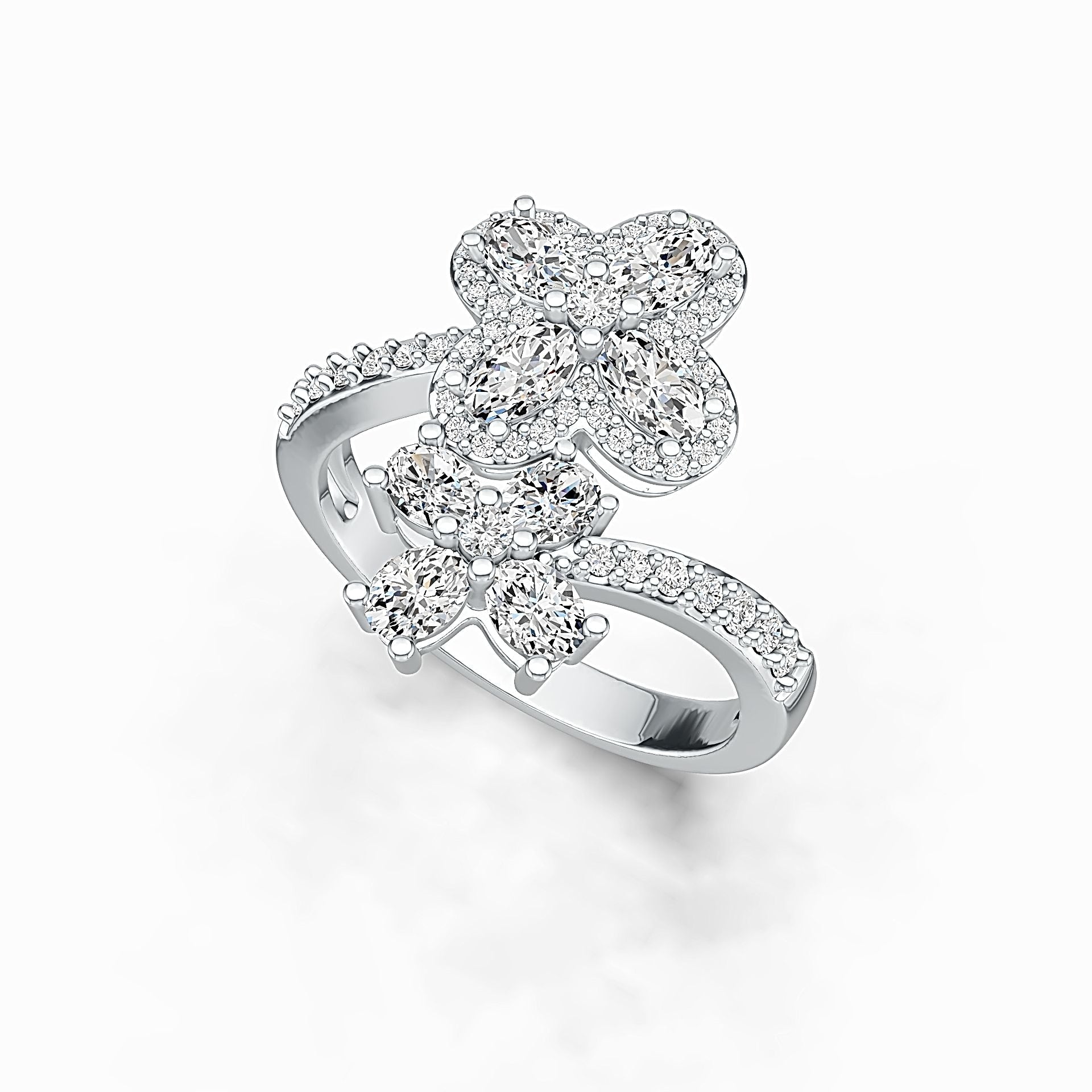 Sterling Silver Semi Mount Ring Setting Oval OV 5x3mm DHJ