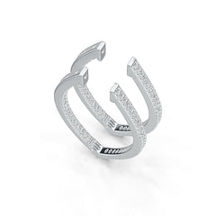 Sterling Silver Semi Mount Earrings Setting Round RD 1.5mm DHJ
