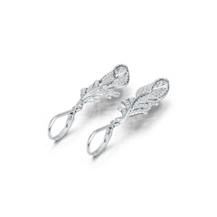 Sterling Silver Semi Mount Earrings Setting Pear PE 5X3mm DHJ