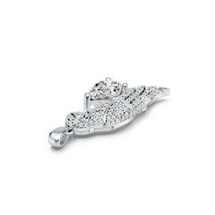 Sterling Silver Semi Mount Pendant Setting Pear PE 12X8mm DHJ
