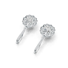 Sterling Silver Semi Mount Earrings Setting Round RD 6x6mm DHJ