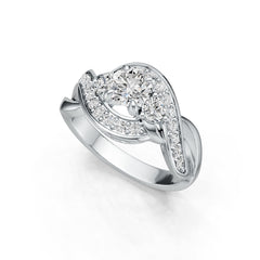 Sterling Silver Semi Mount Ring Setting Round RD 5X5mm Twist Syzjewelry