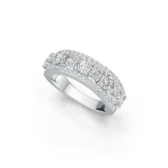 Sterling Silver Semi Mount Ring Setting Round RD 4x4mm White Topaz DHJ