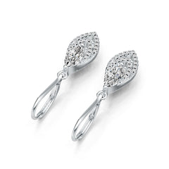 Sterling Silver Semi Mount Earrings Setting Marquise MQ 8X4mm DHJ