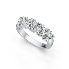 Sterling Silver Semi Mount Ring Setting Trillion TR 4X4mm DHJ