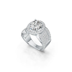 Sterling Silver Semi Mount Ring Setting Oval OV 10X8mm DHJ