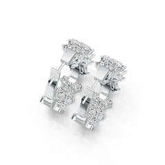 Sterling Silver Semi Mount Earrings Setting Oval OV 5X3mm - Syzjewelry