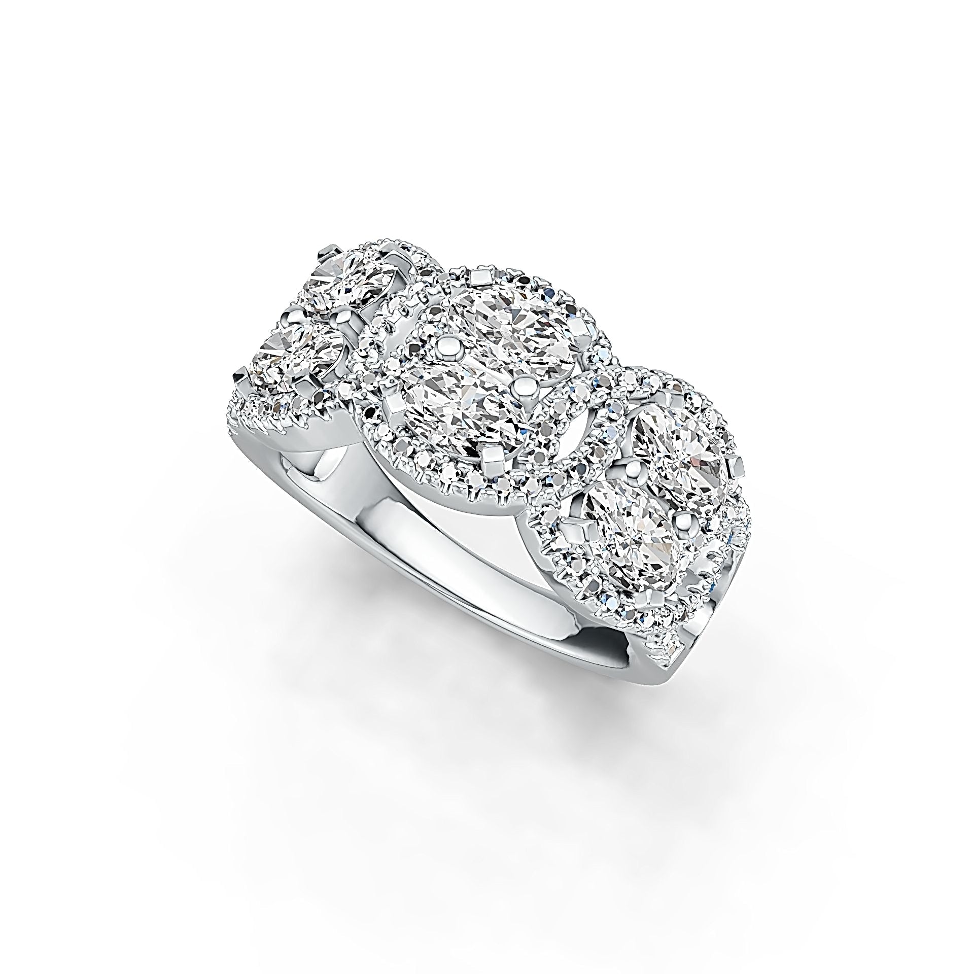 Sterling Silver Semi Mount Ring Setting Oval OV 6X4mm DHJ