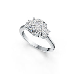 Sterling Silver Semi Mount Ring Setting Round RD 10x10mm DHJ