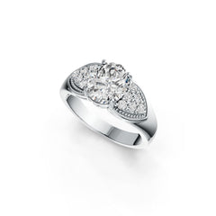 Sterling Silver Semi Mount Ring Setting Oval OV 10X8mm DHJ