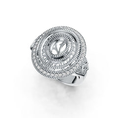 Sterling Silver Semi Mount Ring Setting Oval OV 7X5mm DHJ