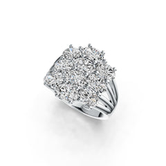 Sterling Silver Semi Mount Ring Setting Oval OV 6X4mm DHJ