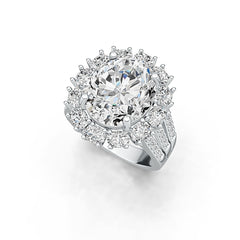 Sterling Silver Semi Mount Ring Setting Round RD 2.1mm Split Shank DHJ