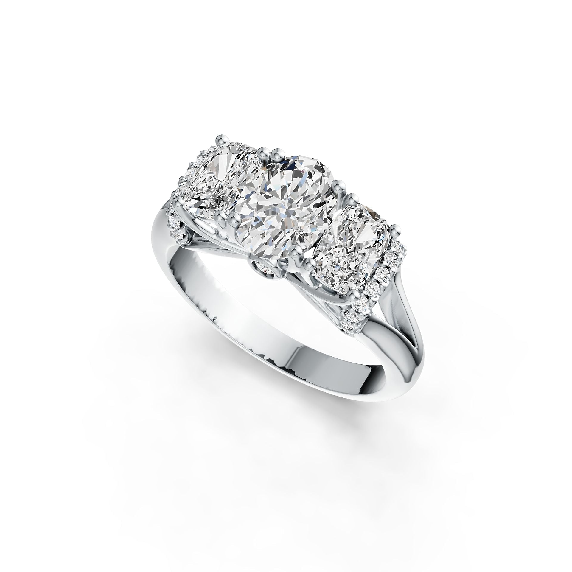 Sterling Silver Semi Mount Ring Setting Oval OV 8X6mm DHJ