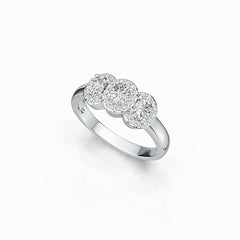 Sterling Silver Semi Mount Ring Setting Oval OV 4X3mm with White Topaz - Syzjewelry