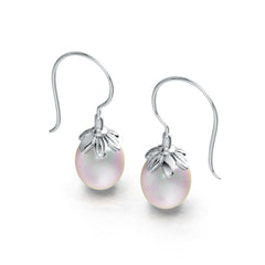 Sterling Silver Semi Mount Earrings Setting Round RD 9.8X12mm DHJ