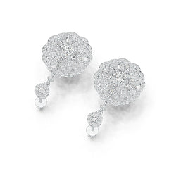 Sterling Silver Semi Mount Earrings Setting Round RD 5x5mm DHJ