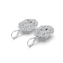 Sterling Silver Semi Mount Earrings Setting Oval OV 8X6mm MQ 4X2mm MQ 5X2.5mm PE 4X3mm DHJ