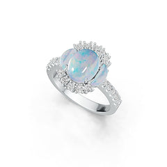 Sterling Silver Semi Mount Ring Setting Oval OV 10X8mm DHJ